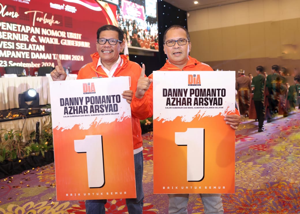 Danny Sampaikan Ucapan Selamat Untuk Appi-Aliyah dan Doakan Makassar Tambah Baik