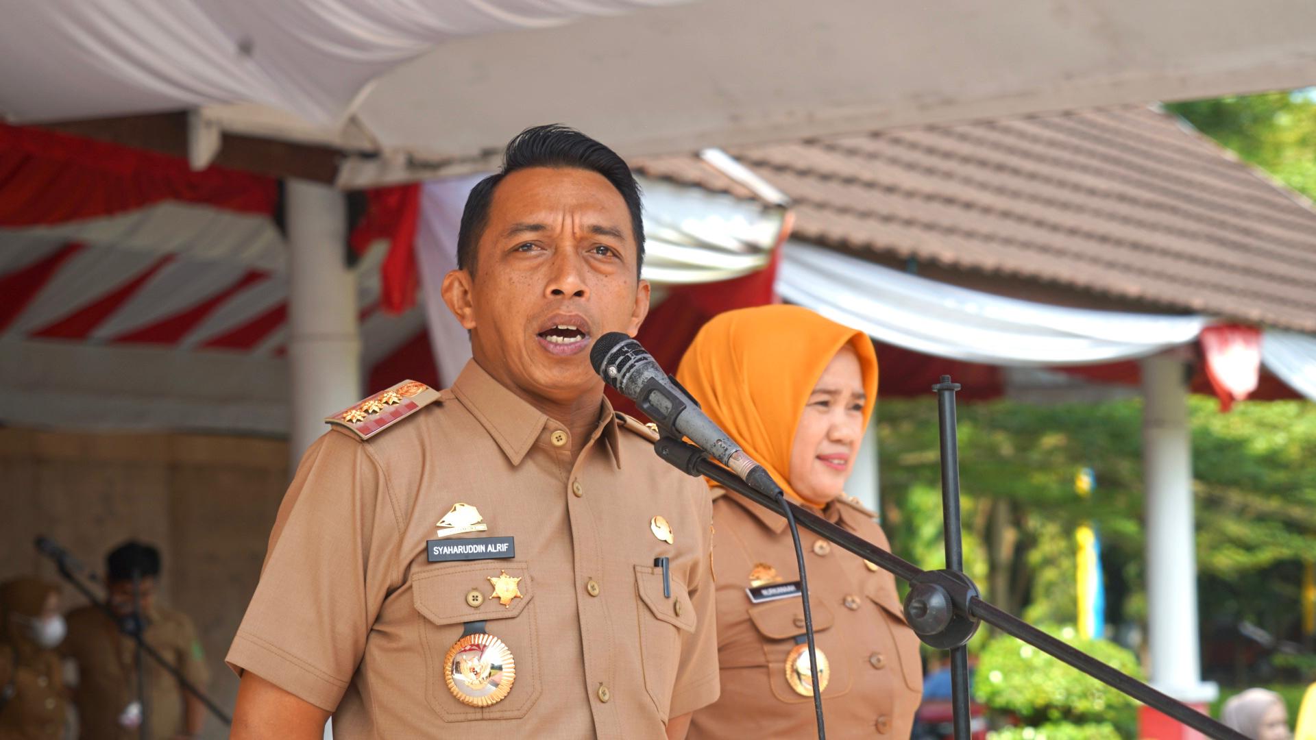 Pesan Bupati Syaharuddin Alrif Kepada 5.087 ASN Saat Apel Akbar