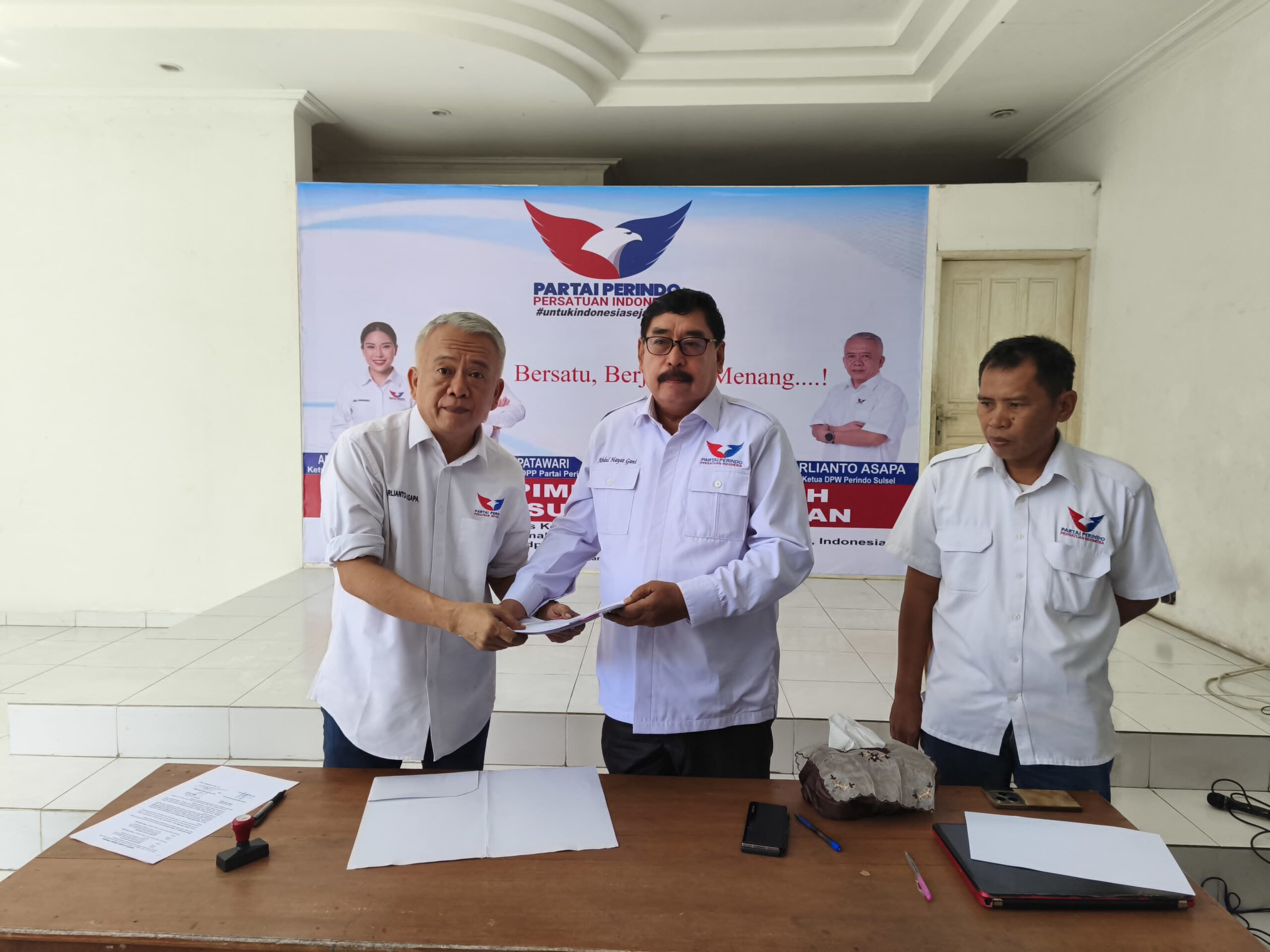 Mantan Sekda Abdul Hayat Gani Jabat Plt Ketua Perindo Sulsel