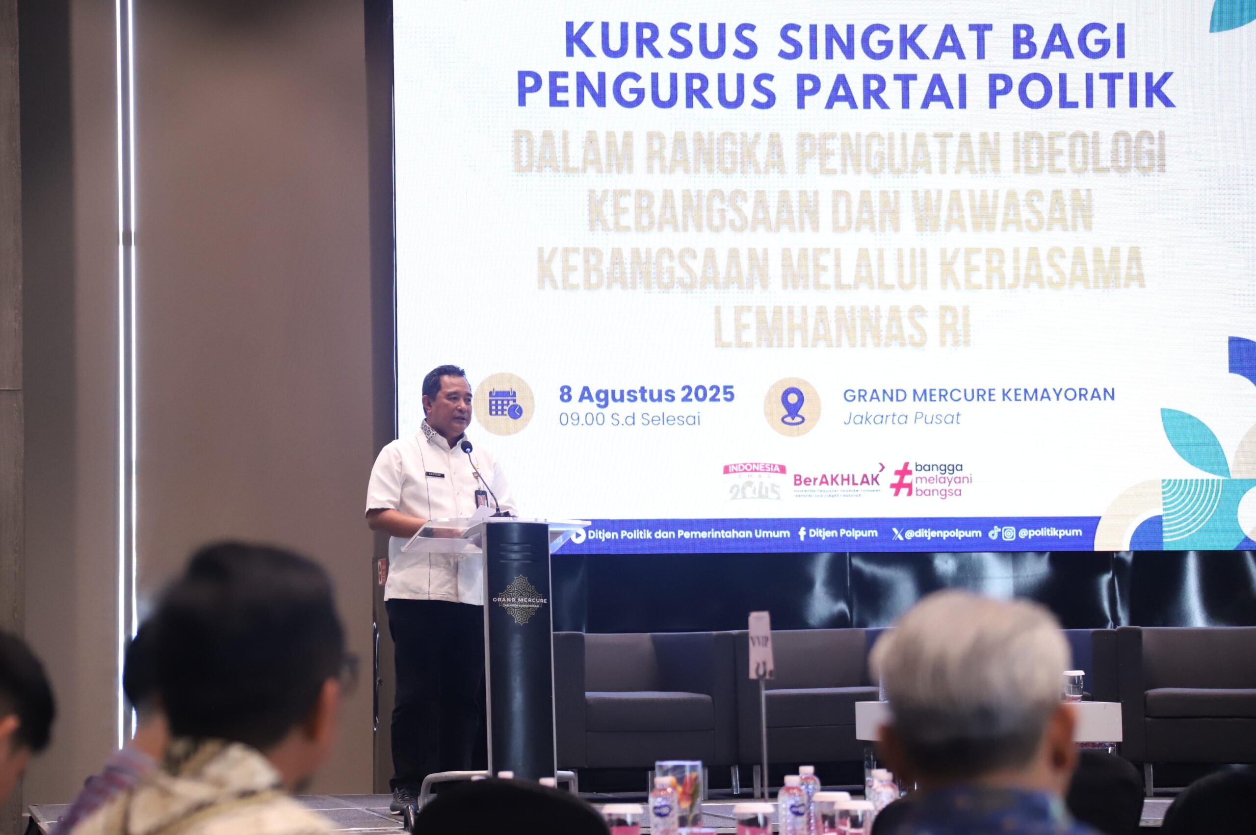 Polpum Kemendagri Gelar Penguatan Ideologi Pengurus DPP Partai