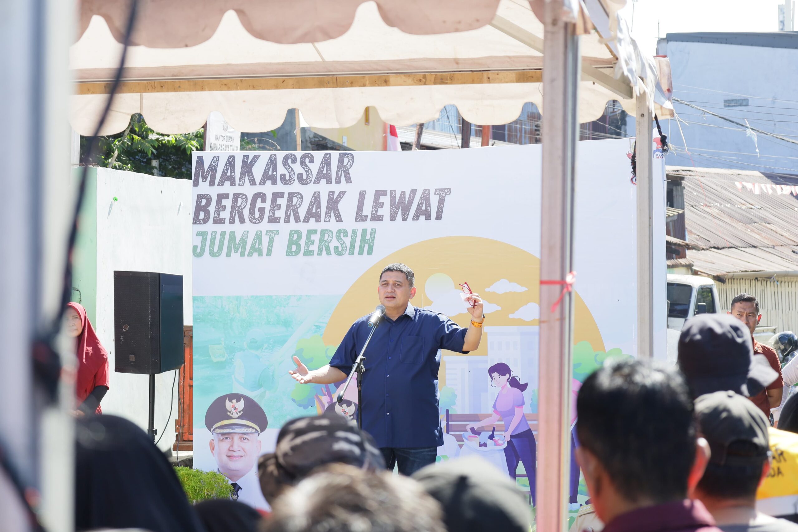 Jumat Bersih di Kanal Sinrijala, Munafri: Kemerdekaan Juga Soal Lingkungan