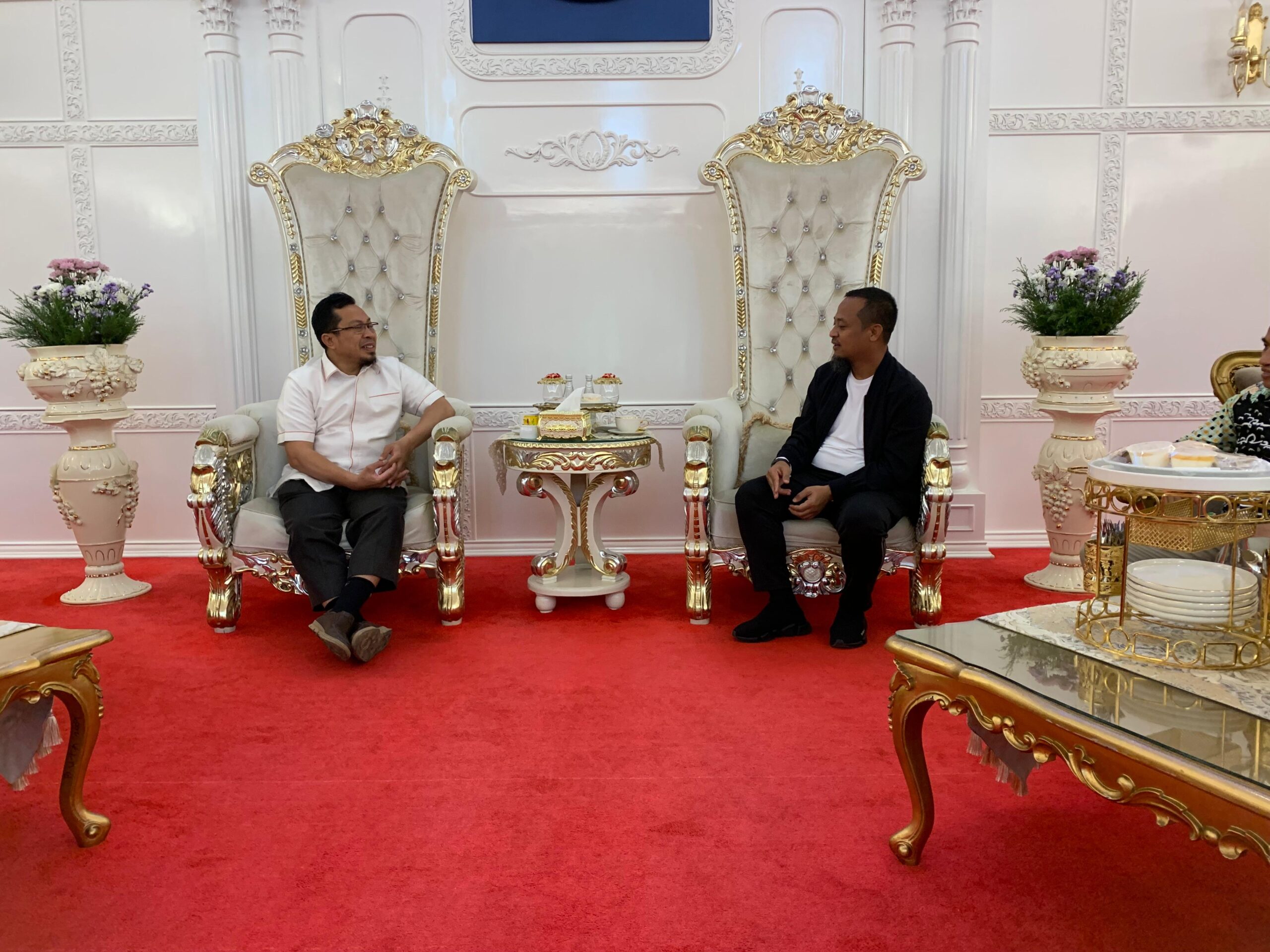 Menuju Muswil VI PKS, Anwar Faruq Temui Gubernur Andi Sudirman Sulaiman