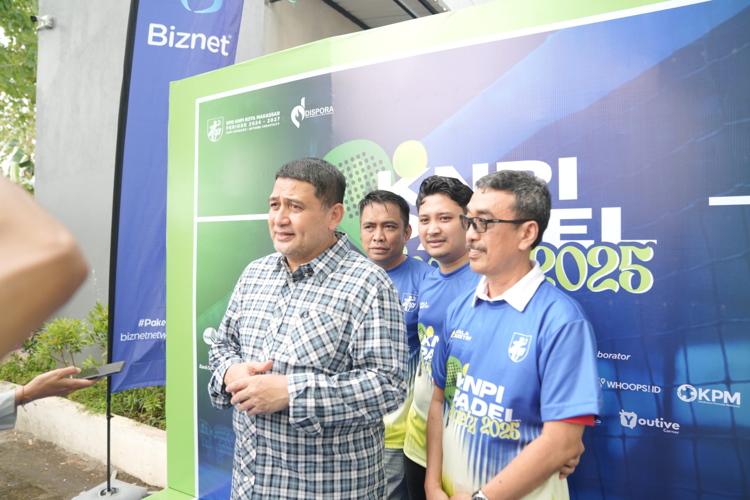 Wali Kota Munafri Buka Kompetisi KNPI Padel Society 2025 di Makassar