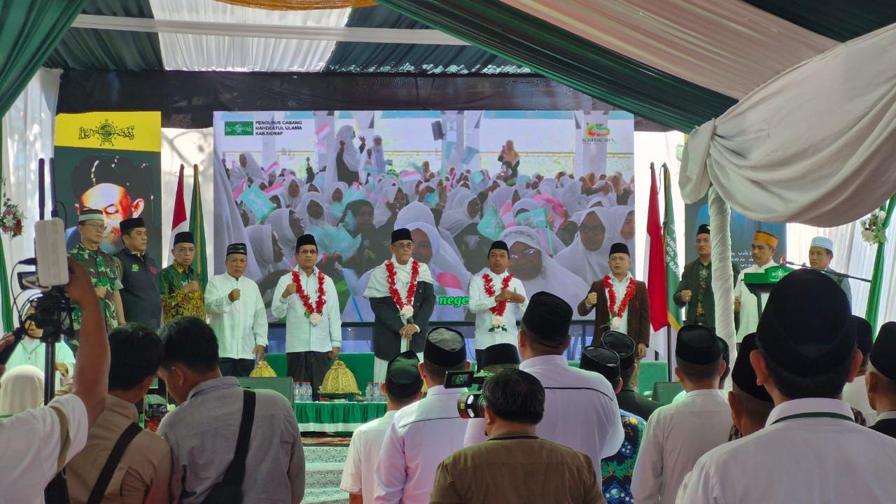 Aklamasi, Muh Yusuf Kembali Pimpin PCNU Sidrap