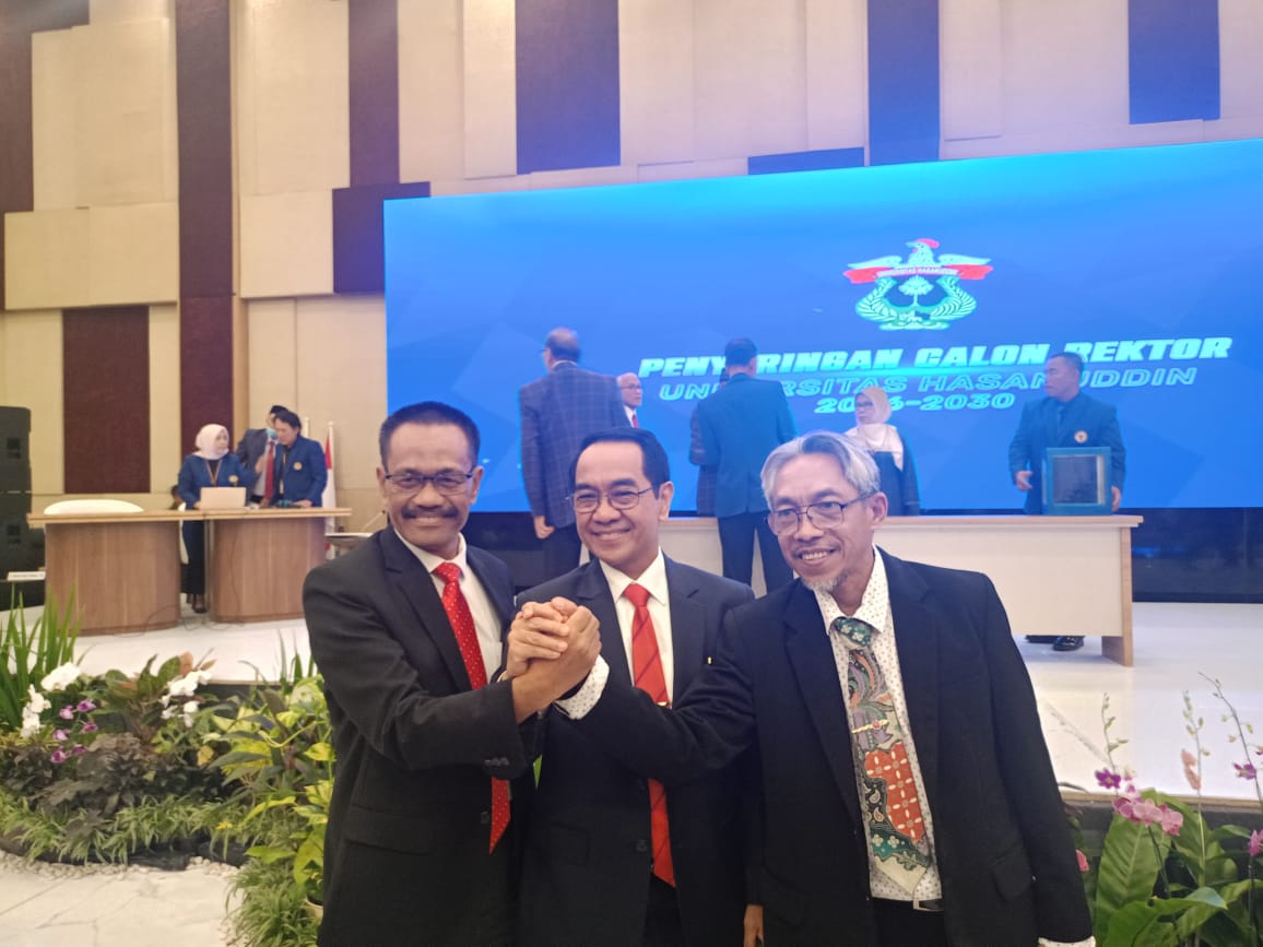Hasil Pemilihan Calon Rektor Unhas: Jamaluddin Jompa-Budu-Sukardi Weda