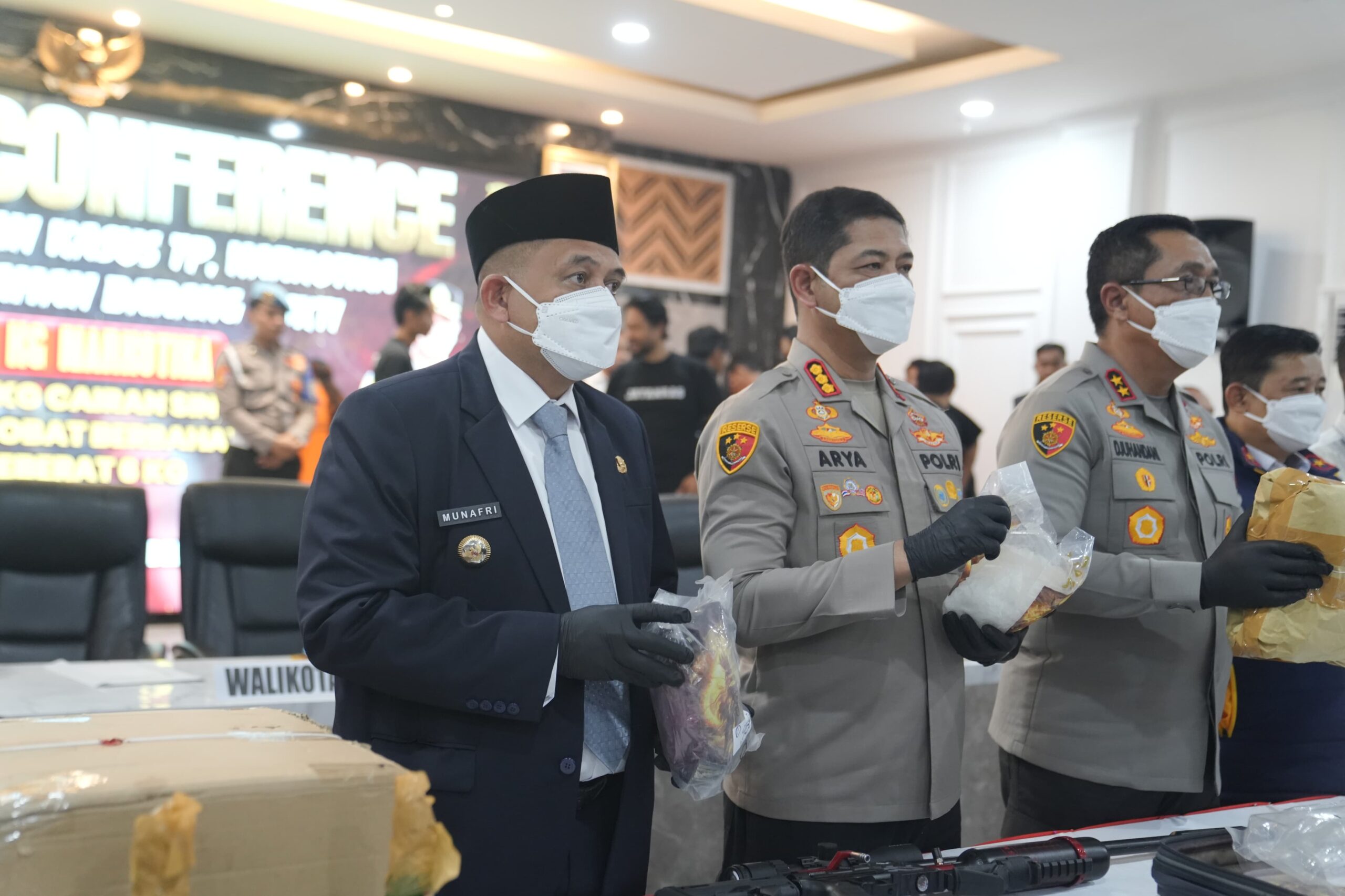 Munafri Apresiasi Pemusnahan 20 Kg Narkotika Polrestabes, Komitmen Wujudkan Makassar Aman