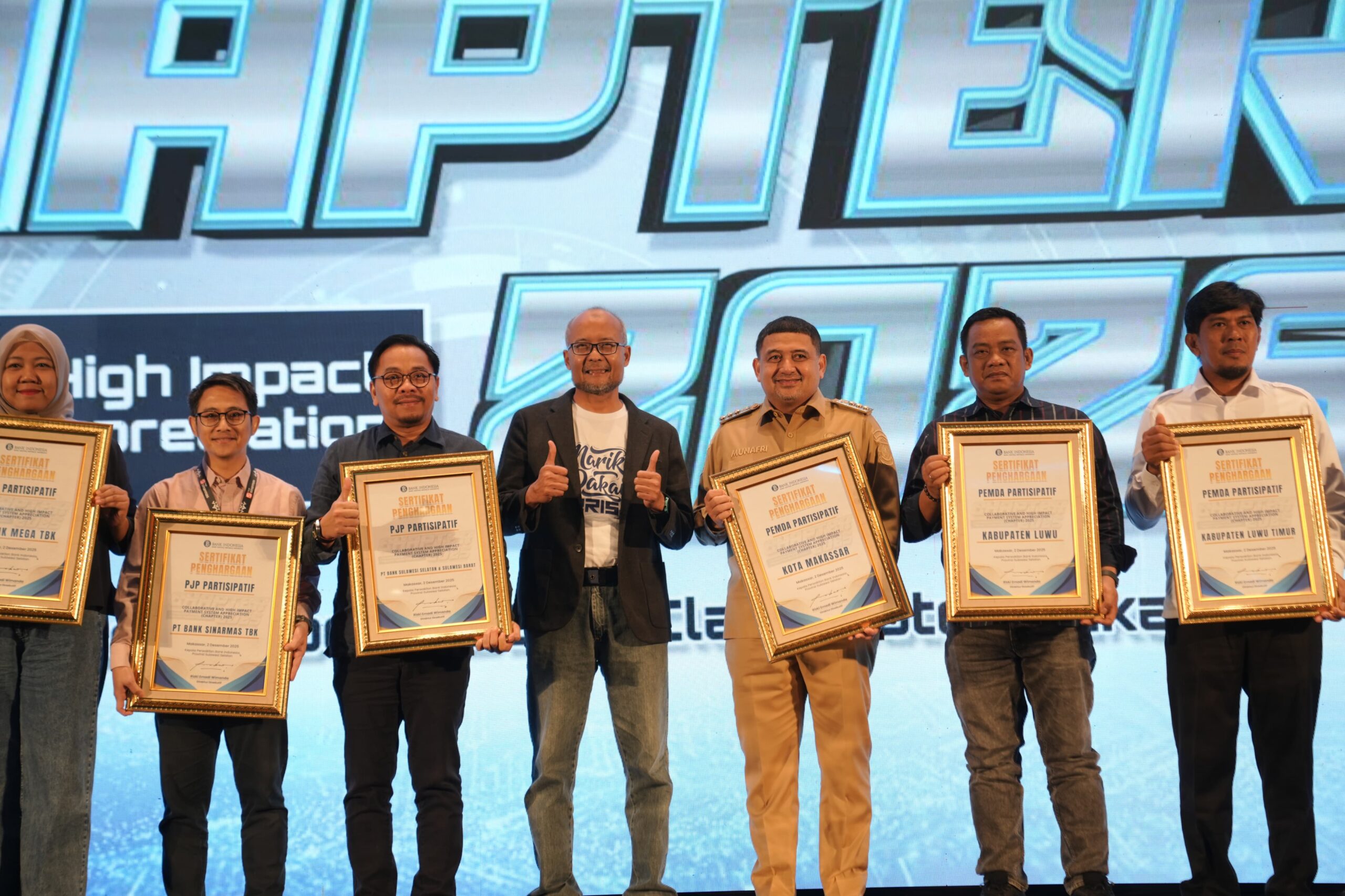 Pemkot Makassar Terima Penghargaan Bank Indonesia