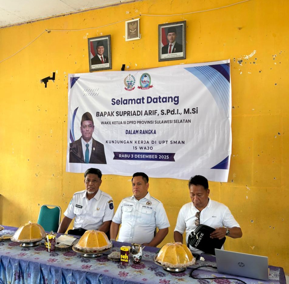 Wakil Ketua Sufriadi Temukan Kondisi UPTD SMAN 15 Wajo yang Memprihatinkan