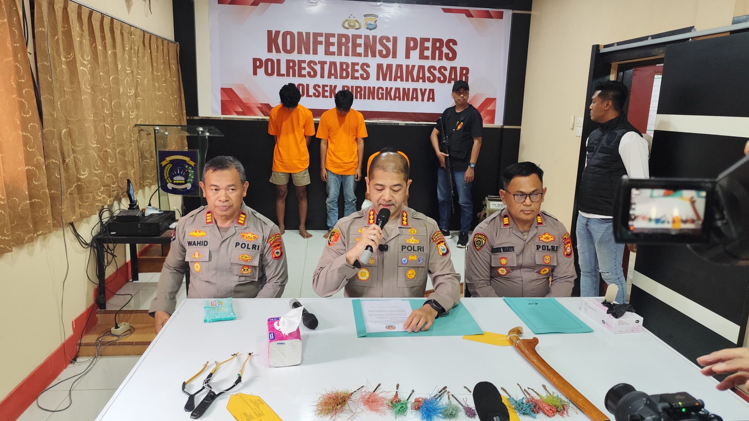 Berusaha Melawan Petugas Saat Dibubarkan, Pelaku Geng Motor Diberi Hadiah Timah Panas di Biringkanayya