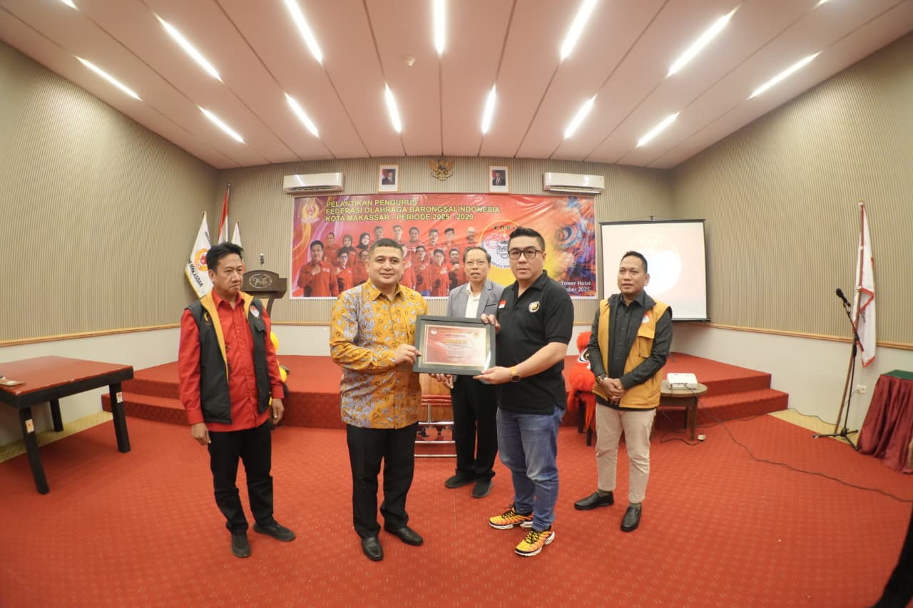 Munafri Apresiasi Federasi Barongsai Jadi Perekat Keberagaman di Pelantikan FOBI Makassar