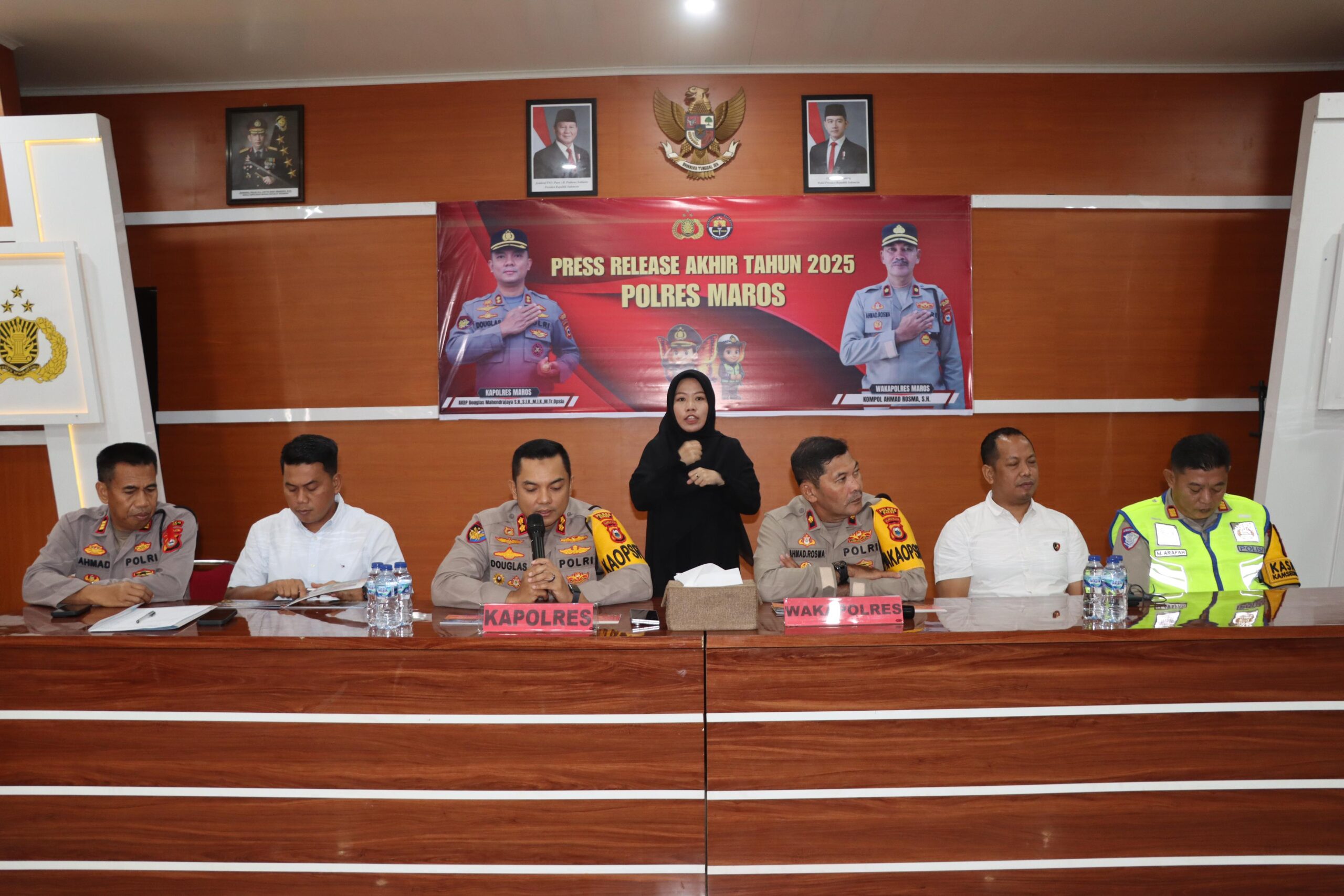 Akhir Tahun 2025, Polres Maros Paparkan Program Unggulan