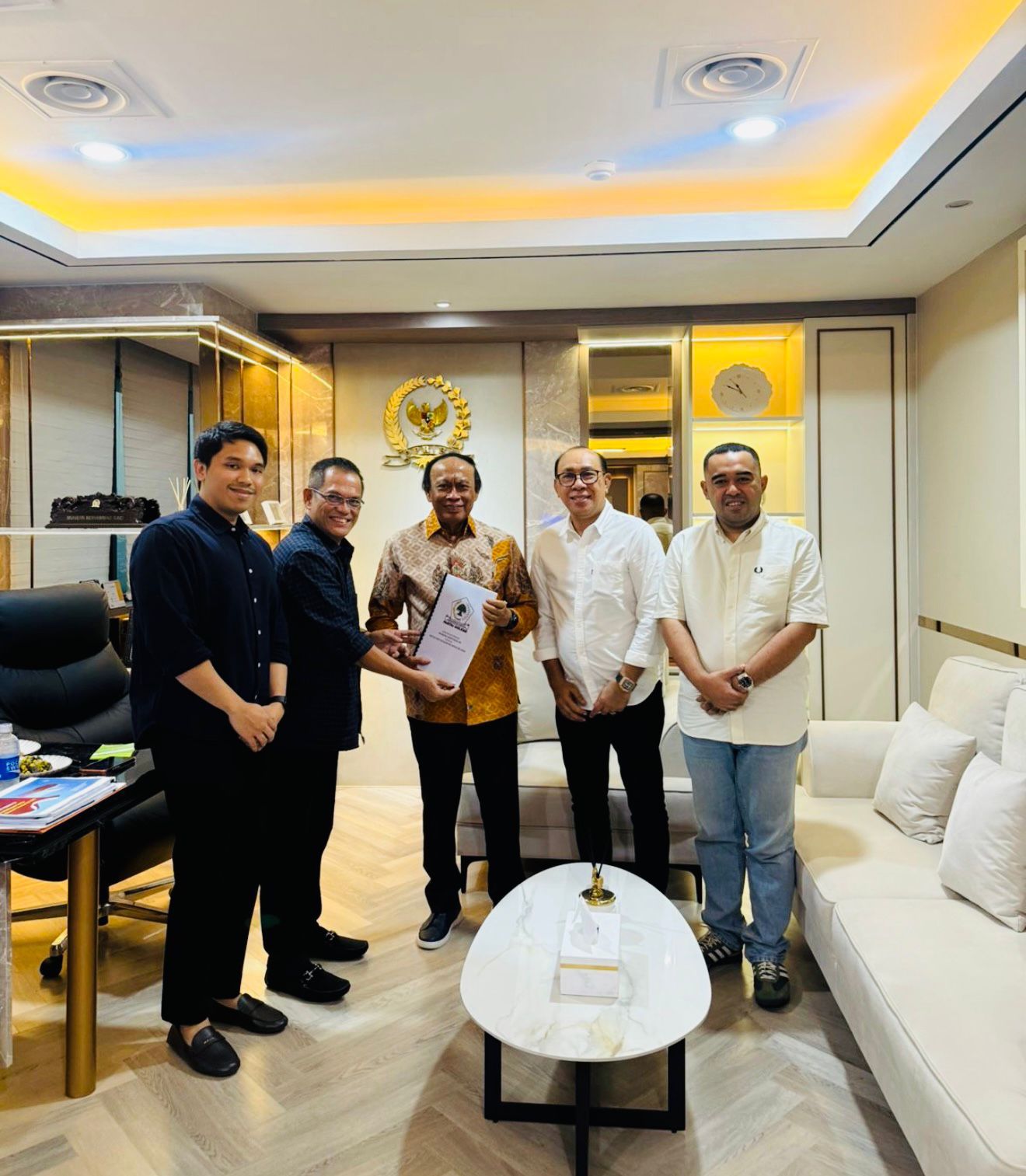 DPD II Golkar Bawa 20 Dukungan Temui Muhidin M Said, Solid ke Appi