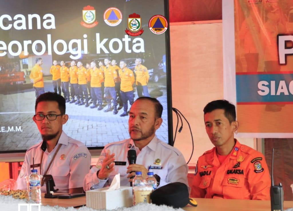 BPBD dan BMKG Paparkan Data Cuaca Terkini, Makassar Masuk Status Siaga