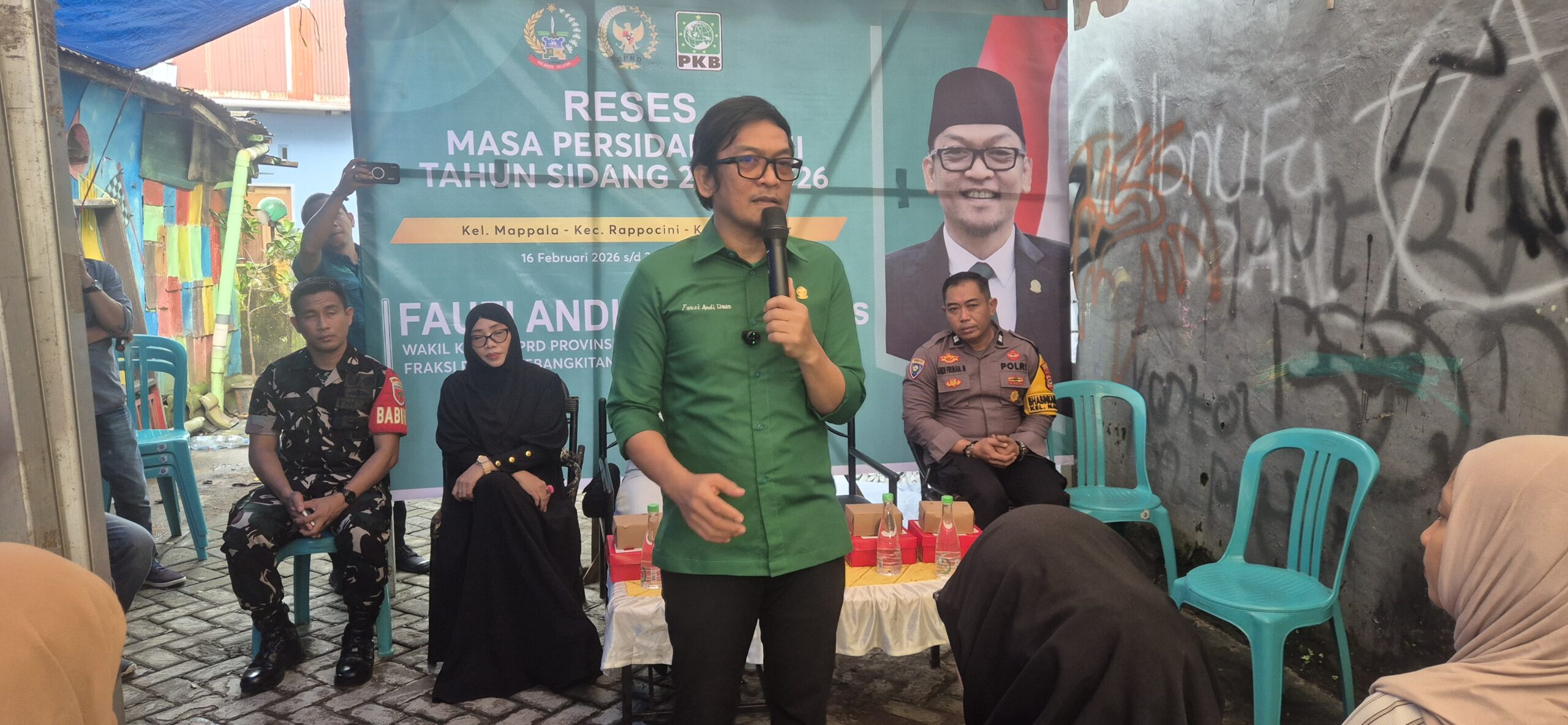 Reses di Kelurahan Mapala, Fauzi Andi Wawo Sebut PKB Siap Bantu