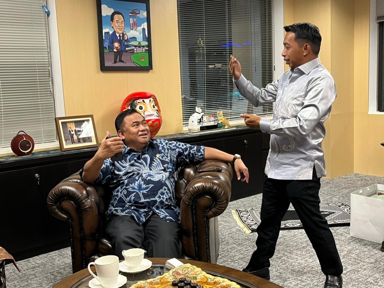 Gobel-Syahar Bahas Kerja Sama Pertanian Gorontalo-Sidrap