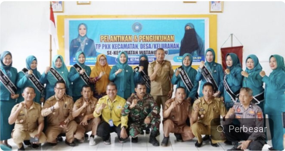 Ketua PKK Sidrap Lantik Pengurus TP PKK se-Kecamatan Watang Palu