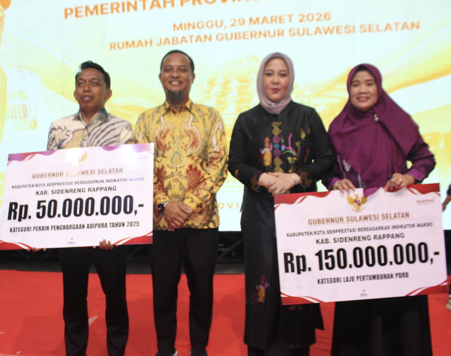 Kabupaten Sidrap Raih PDRB Tertinggi dan Adipura 2025