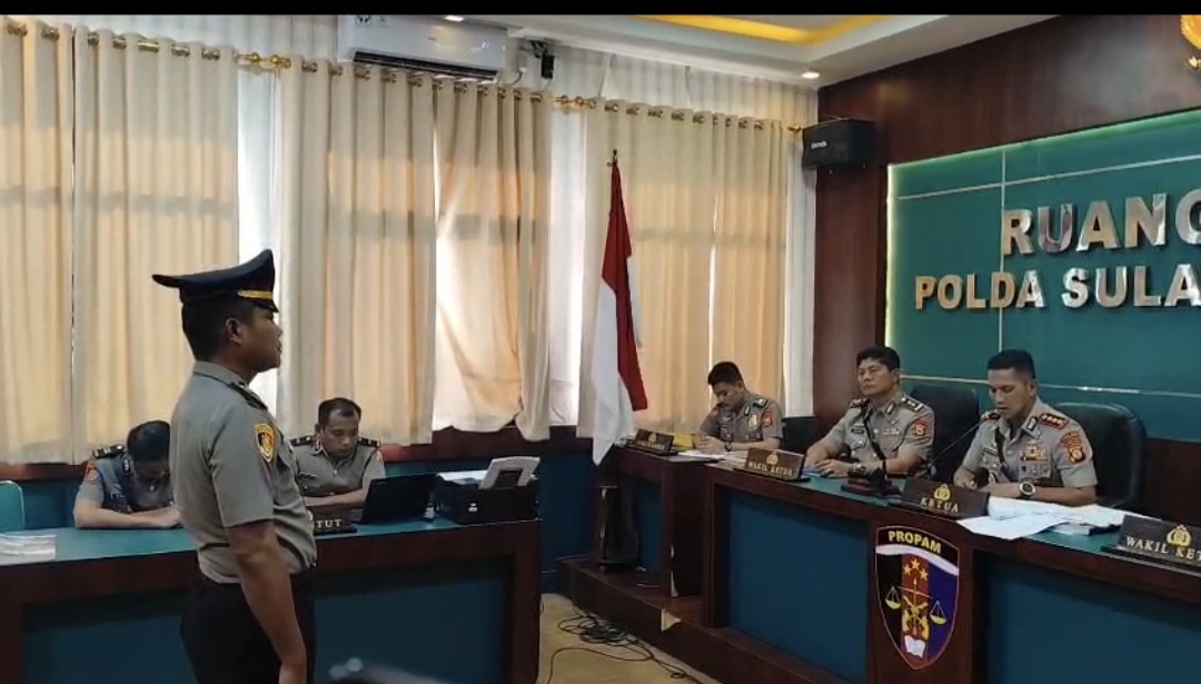 Sidang Komisi Etik Polda Sulsel, Kasat dan Kanit Narkoba Polres Torut Disanksi PDTH