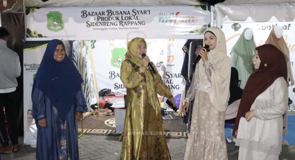 Wabup Sidrap Tinjau Bazar Busana Syar’i, Harap Jadi Wadah Starategis UMKM