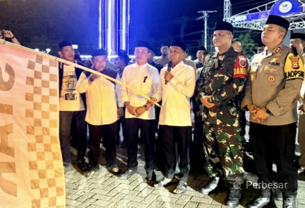 Sambut Idul Fitri 1447 H, Bupati Syaharuddin Alrif Lepas Takbir Keliling