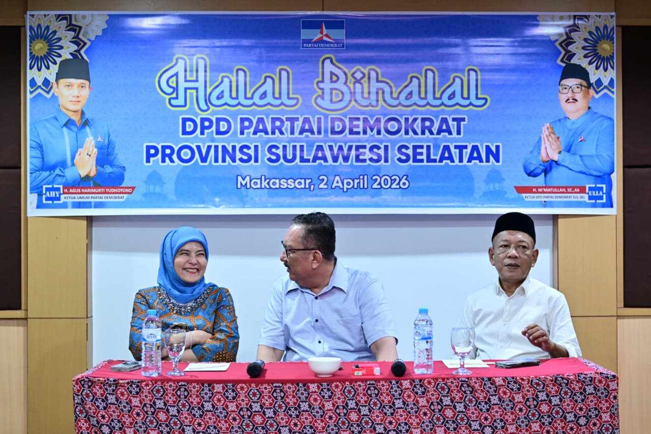 Aliyah Mustika Ilham Hadiri Halal Bihalal Partai Demokrat Sulsel, Perkuat Konsolidasi Internal