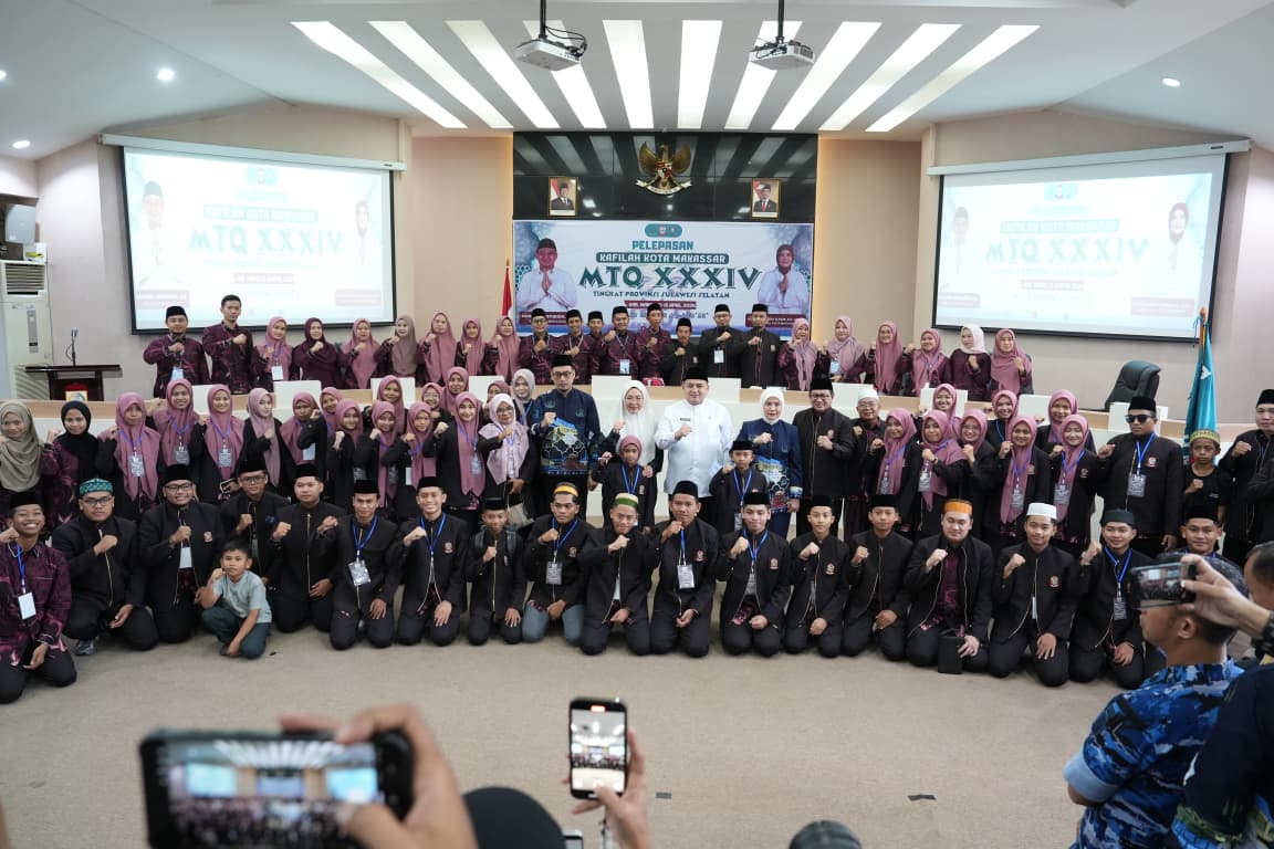 Wali Kota Makassar Lepas 105 Kafilah ke MTQ Tingkat Provindi di Maros