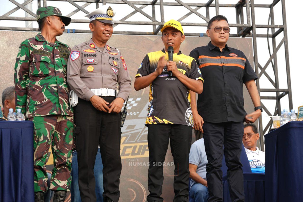 Syaharuddin Alrif Buka Kejuaraan Drag Race Bupati Sidrap Cup 2026