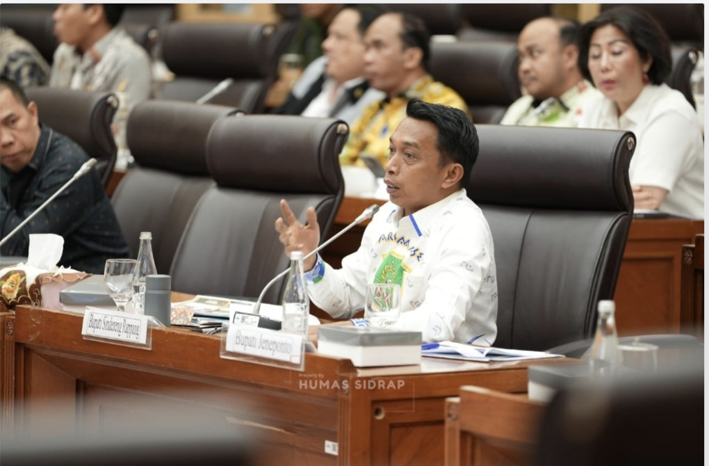 Bupati Syaharuddin Alrif Perjuangkan Dana Bagi Hasil PLTB Sidrap di Komisi XII DPR RI