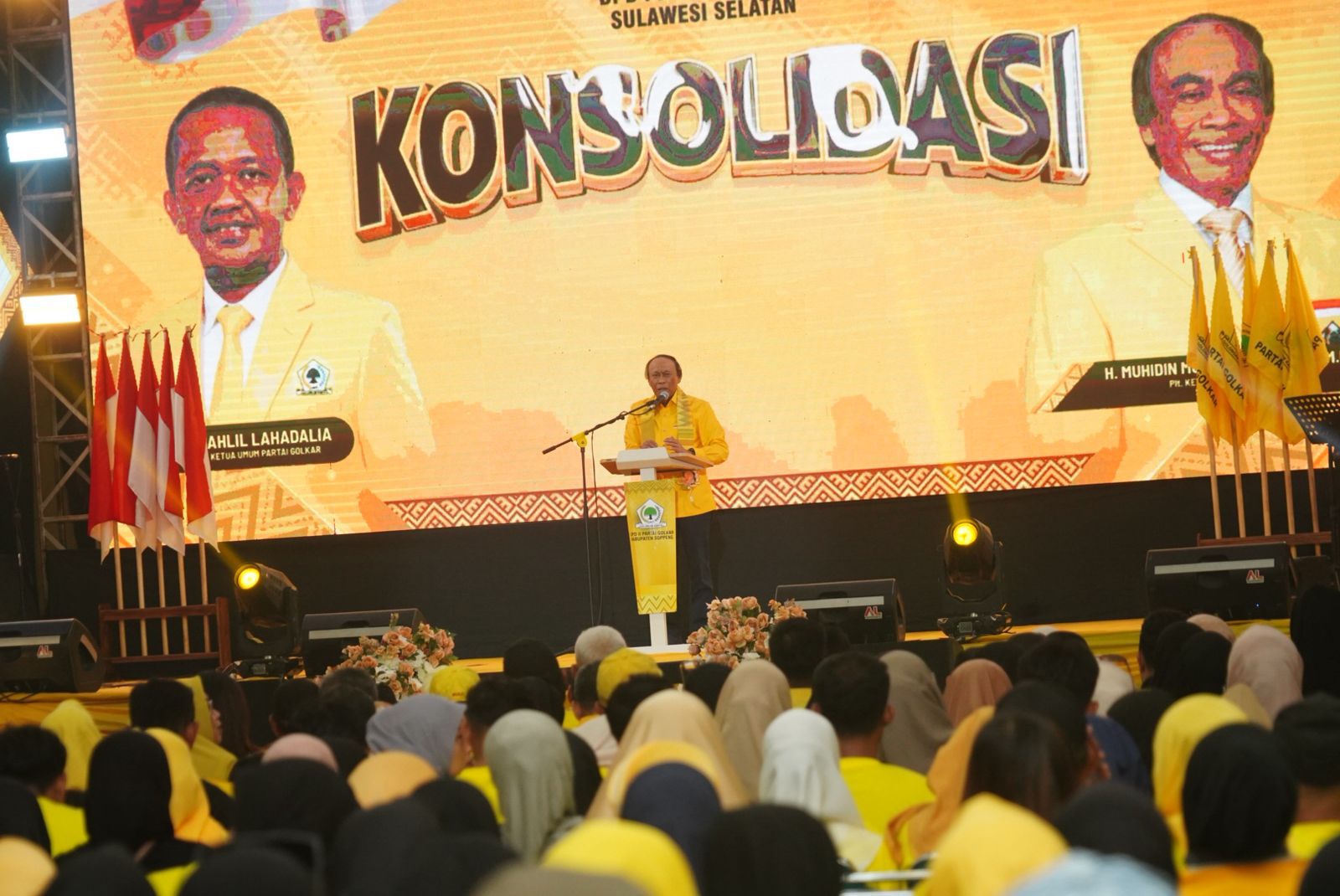Keliling 3 Dapil, Muhidin M Said Laporkan Kesiapan Musda Golkar Sulsel Hari Senin