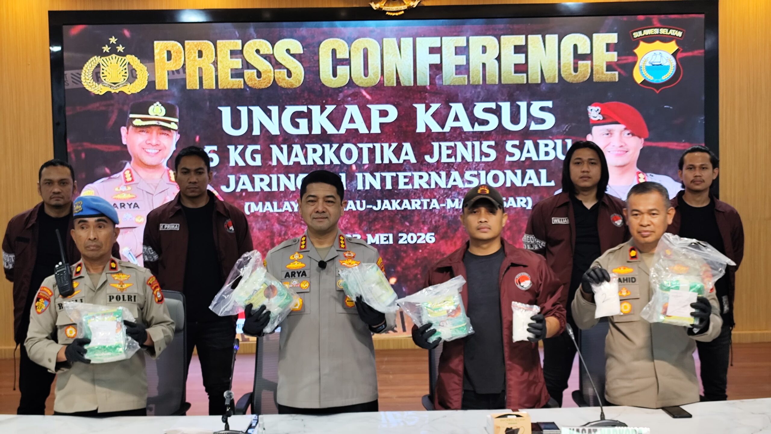 Gagalkan Peredaran 6 Kg Sabu Jaringan Malaysia, Polrestabes Makassar Kejar Dua DPO