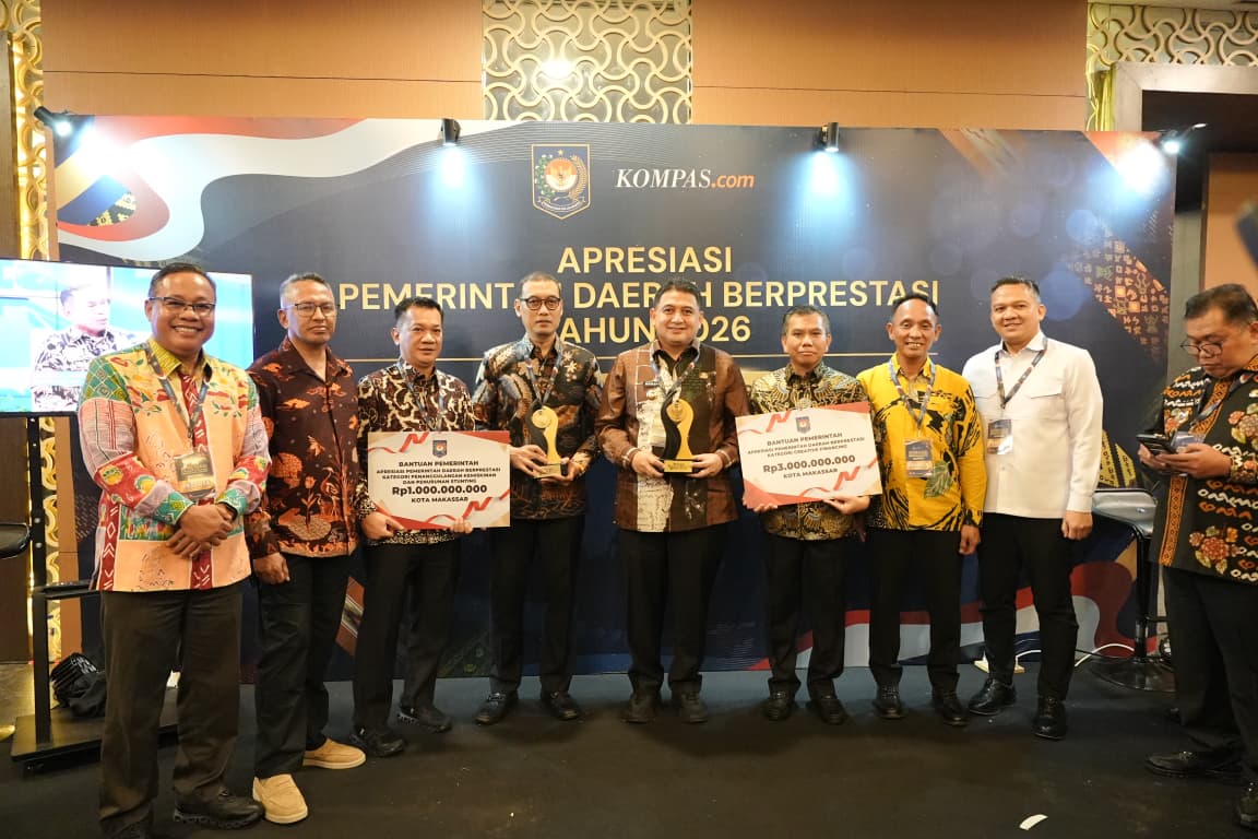 Terima Penghargaan Creative Financing, Munafri: Ini Hasil Kerja Keras Kita Bersama
