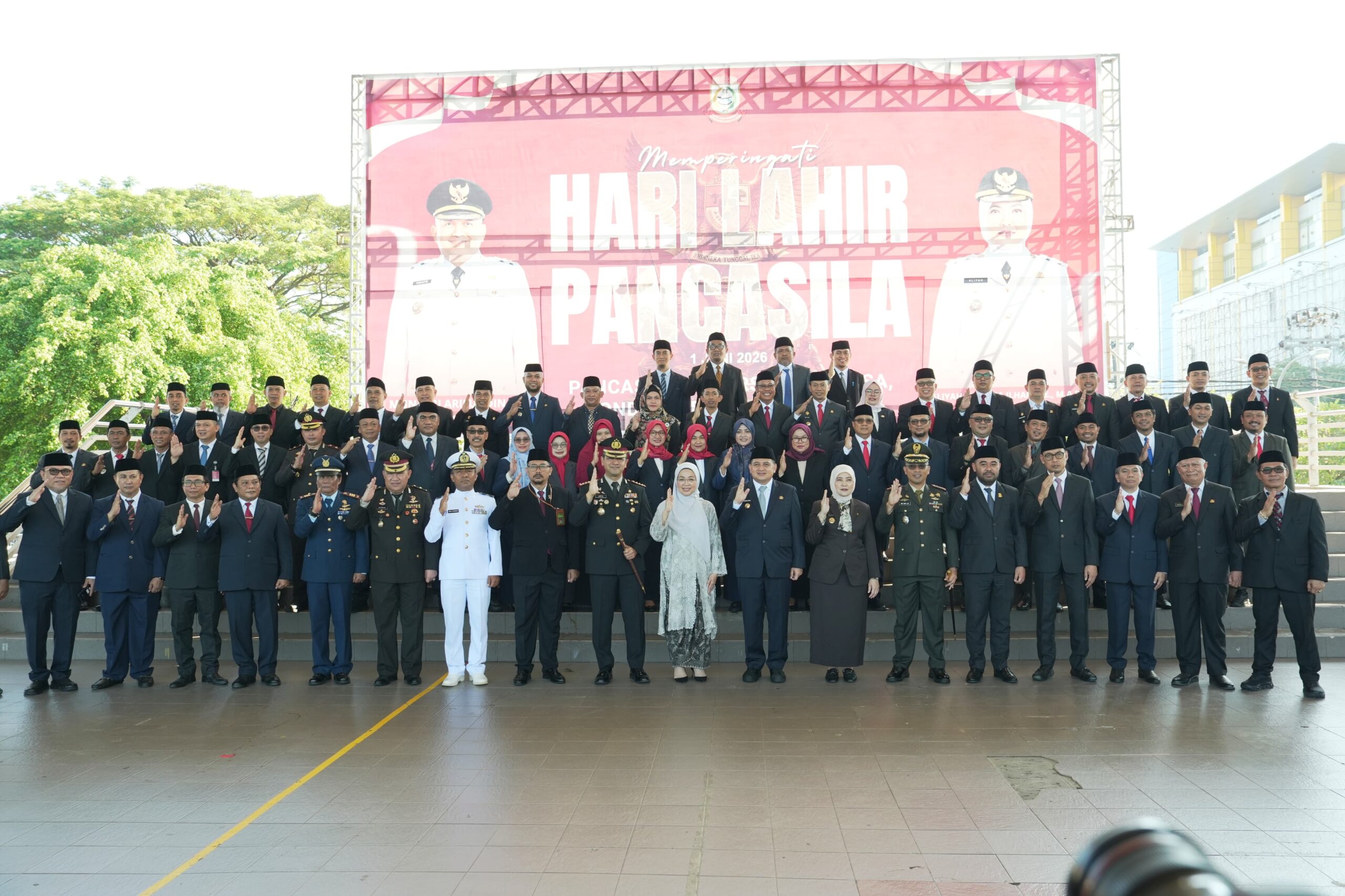 Hari Lahir Pancasila, Munafri-Aliyah  Ajak Warga Makassar Hidupkan Nilai Kebangsaan
