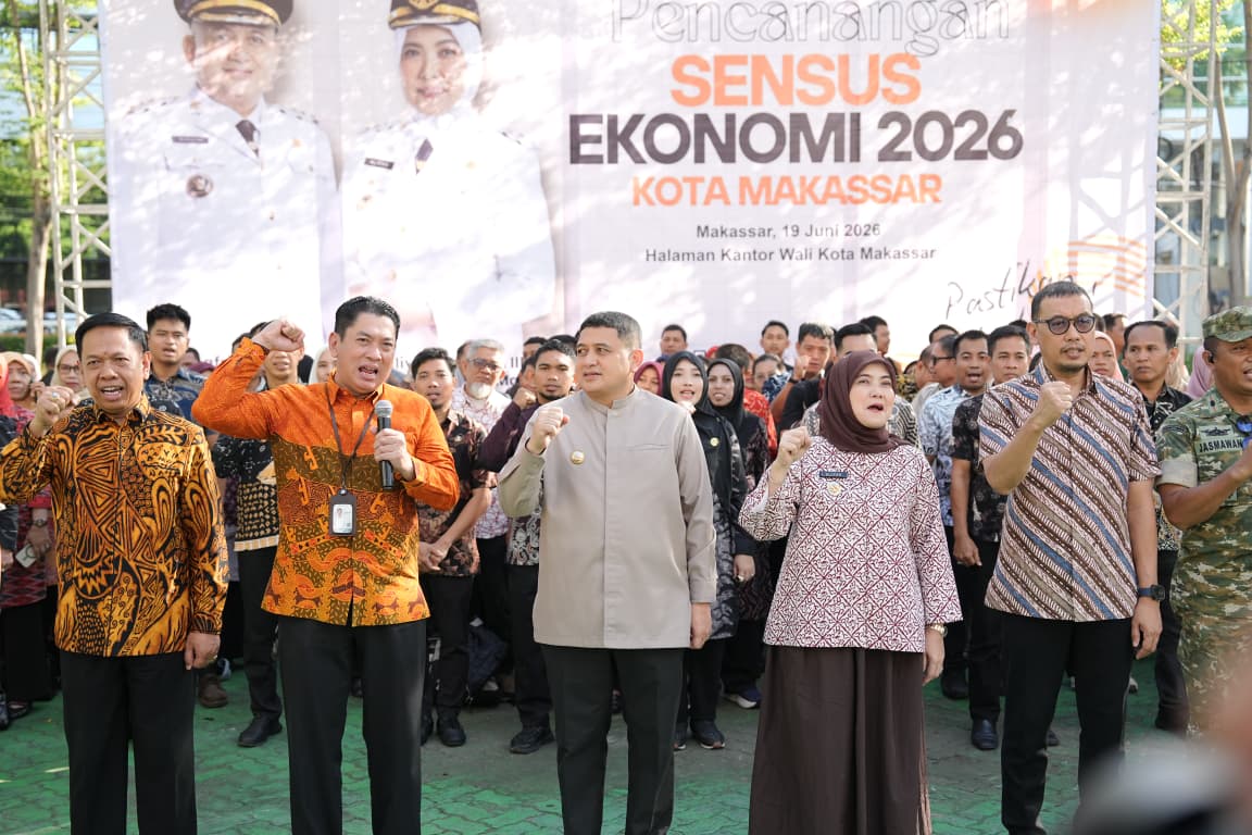 Sumbang 34% PDRB Sulsel, Makassar Jadi Fokus Utama Keberhasilan Sensus Ekonomi 2026