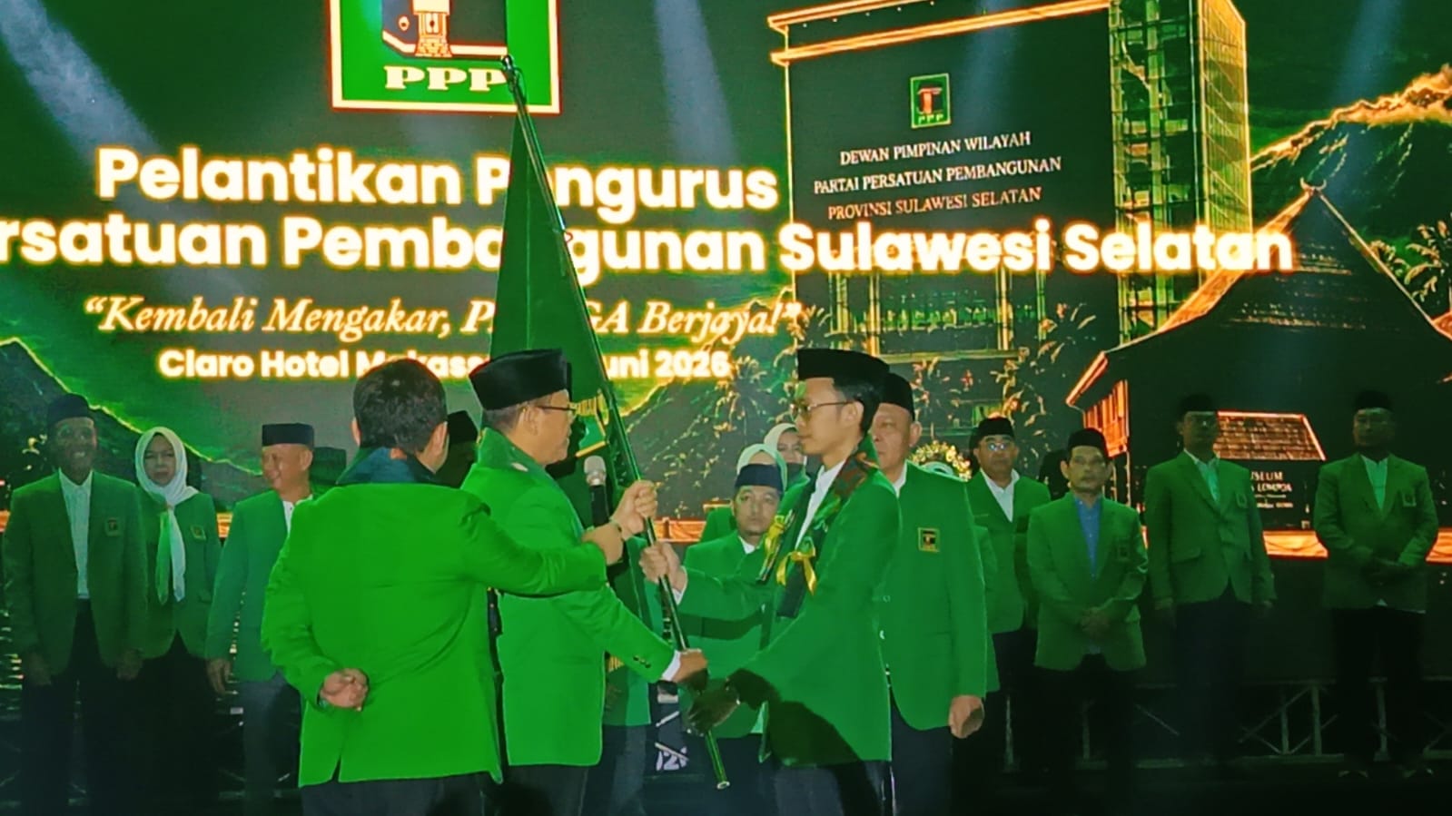 Dilantik Muhammad Mardiono, Pengurus Baru PPP Sulsel Targetkan Bangkit dan Raih 24 Kursi DPR RI
