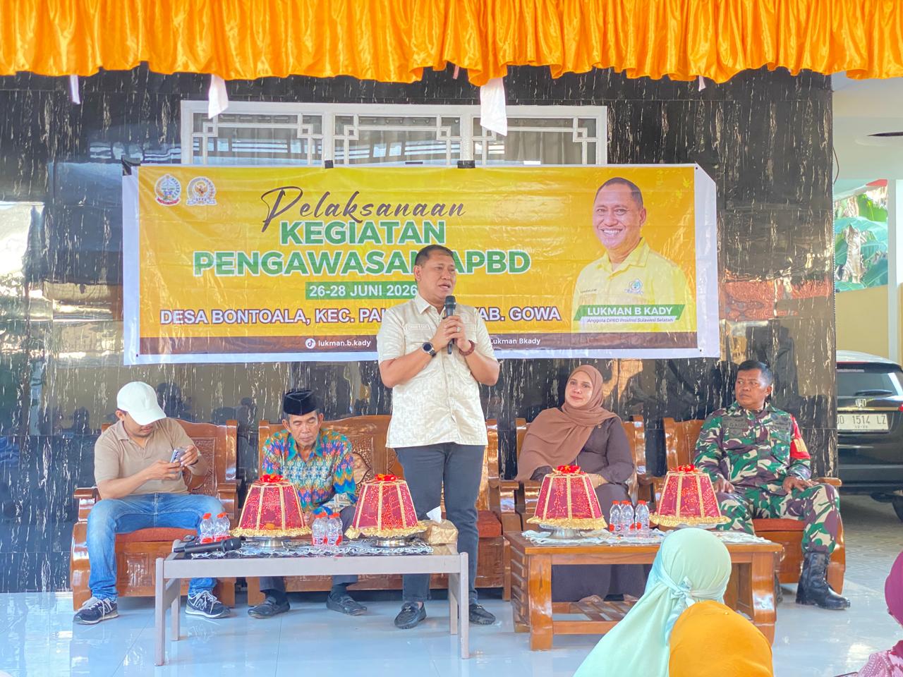 Anggota DPRD Sulsel Lukman B Kady Awasi Penggunaan APBD di Desa Bontoala Gowa, Warga Usulkan Jalan Tani