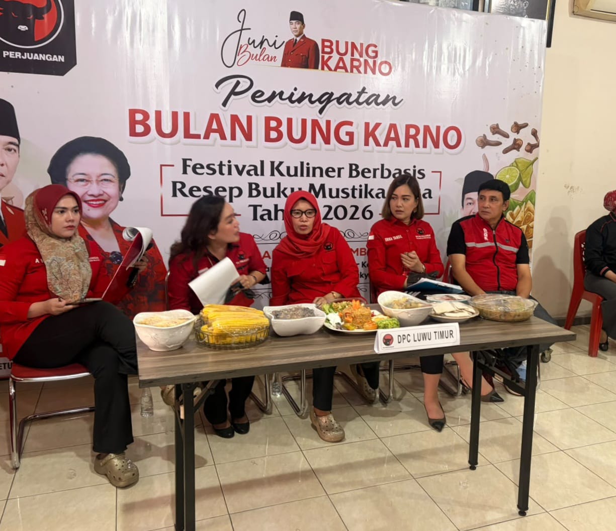 Peringati Haul Bung Karno, DPD PDI Perjuangan Sulsel Gelar Festival Kuliner Mustika Rasa