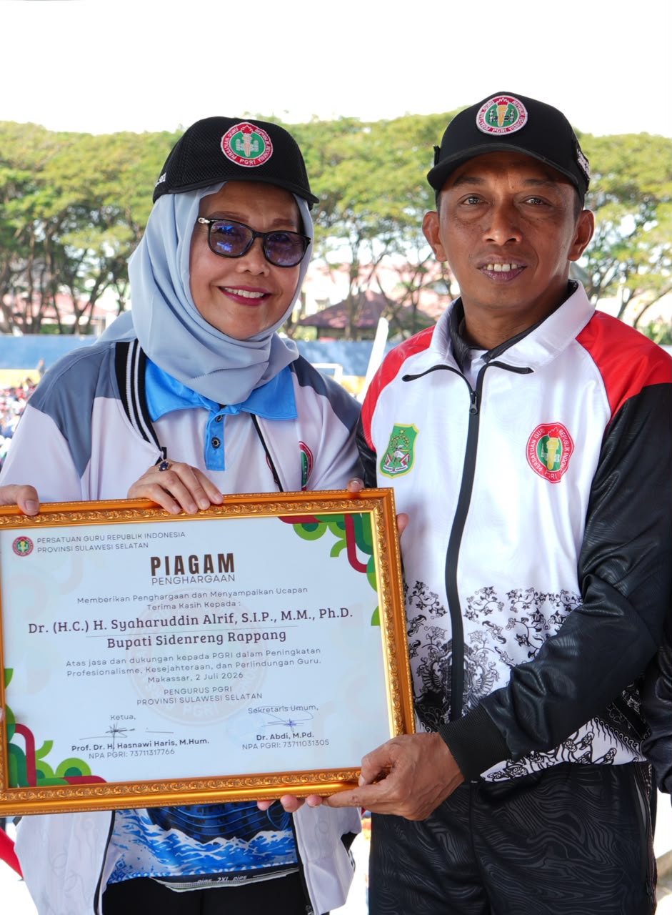 Sukses Besar Porsenijar PGRI Sulsel di Sidrap: Cetak Sejarah, Ketum Unifah Rosyidi Puji Leadership Bupati
