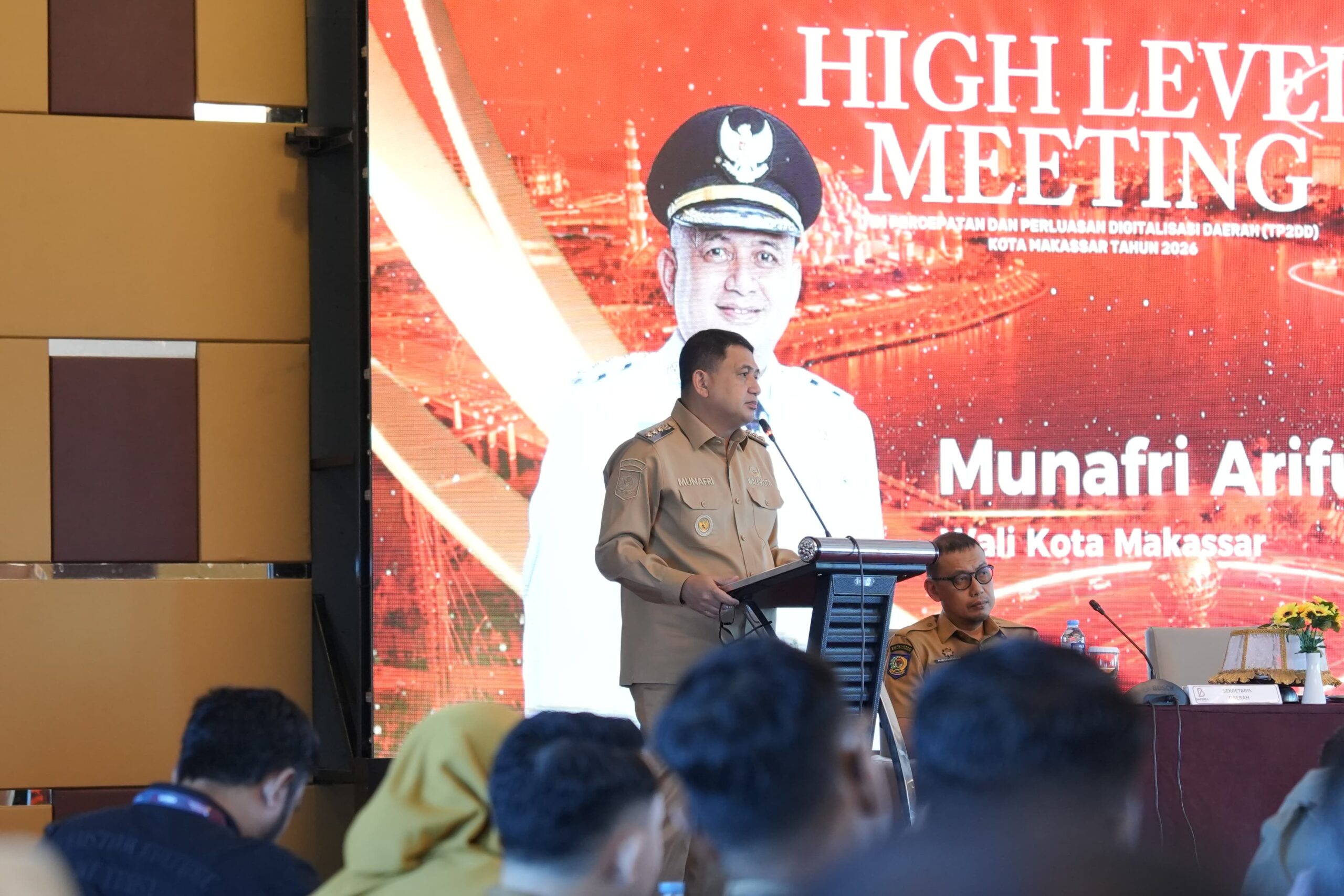 Buka High Level Meeting TP2DD, Munafri Arifuddin Tuntut Progres Konkret Digitalisasi Pemkot Makassar