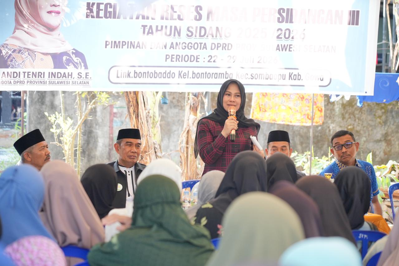 Serap Aspirasi Warga Barombong Gowa, Andi Tenri Indah Janji Tuntaskan Isu Pendidikan hingga UMKM