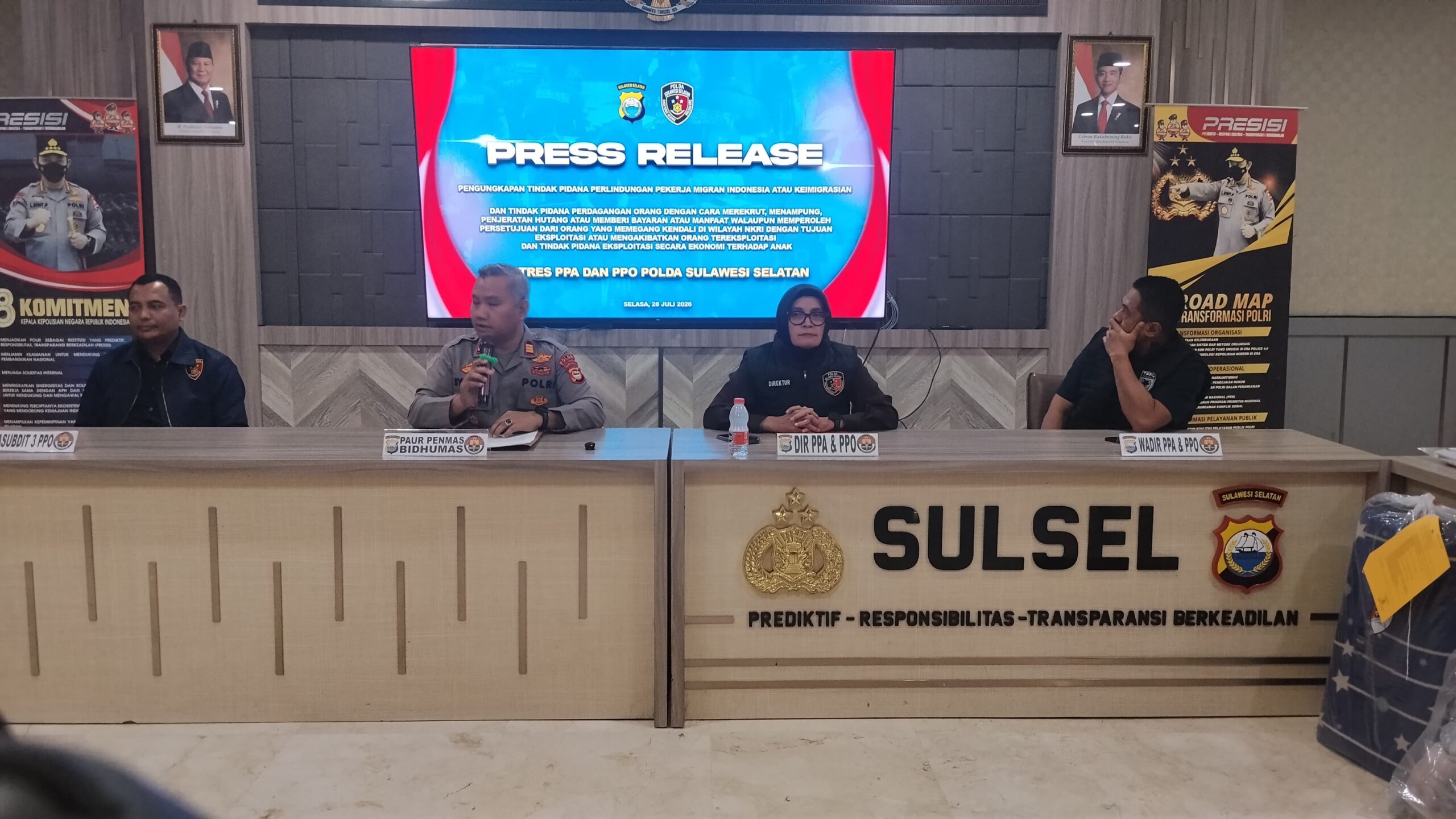 Polda Sulsel Bongkar Jaringan TPPO di Bandara Sultan Hasanuddin, Dua Pelaku Ditangkap