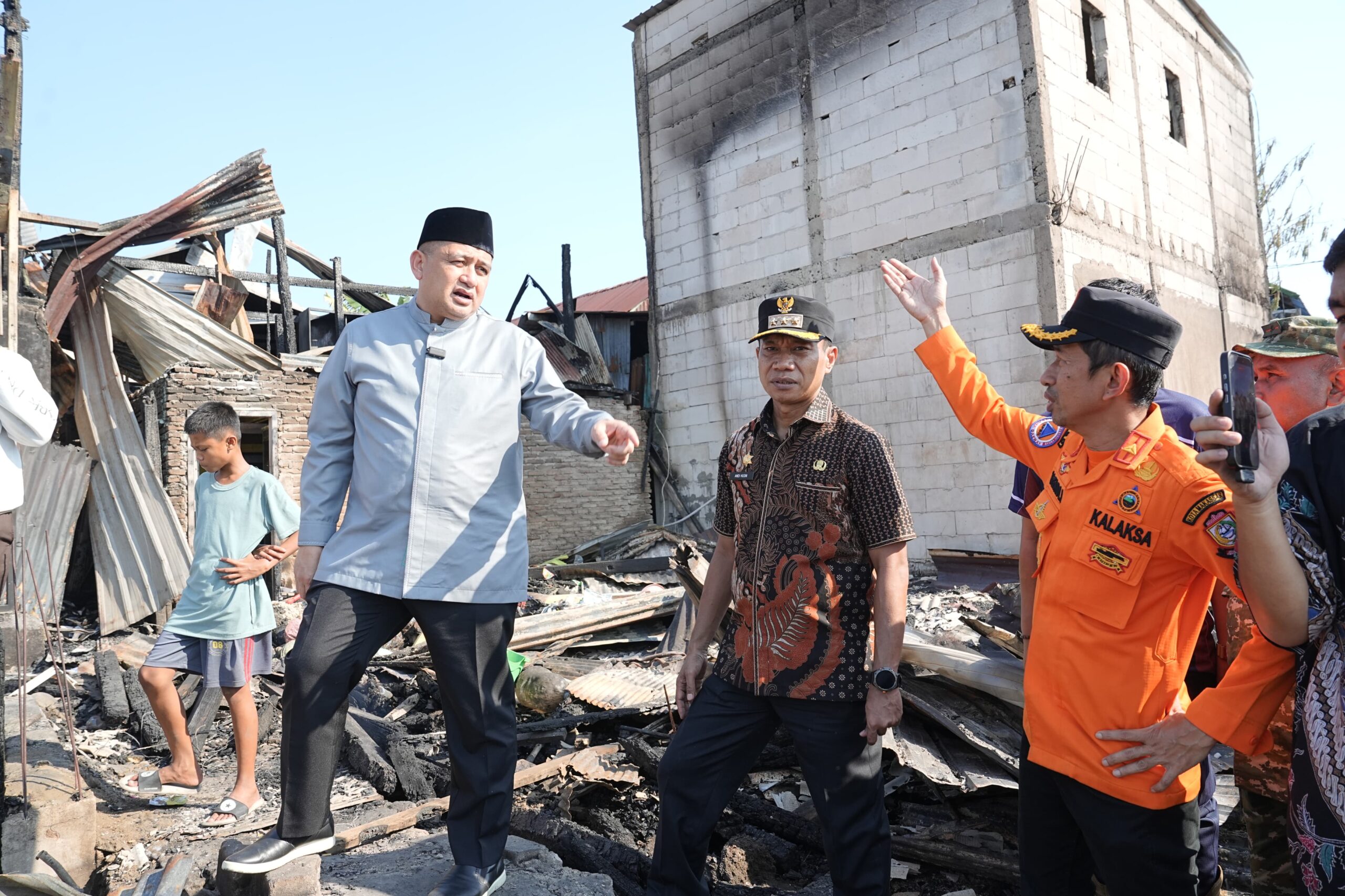 Wali Kota Makassar Munafri Arifuddin Tinjau Kebakaran Tallo, Janjikan Bantuan Bahan Bangunan