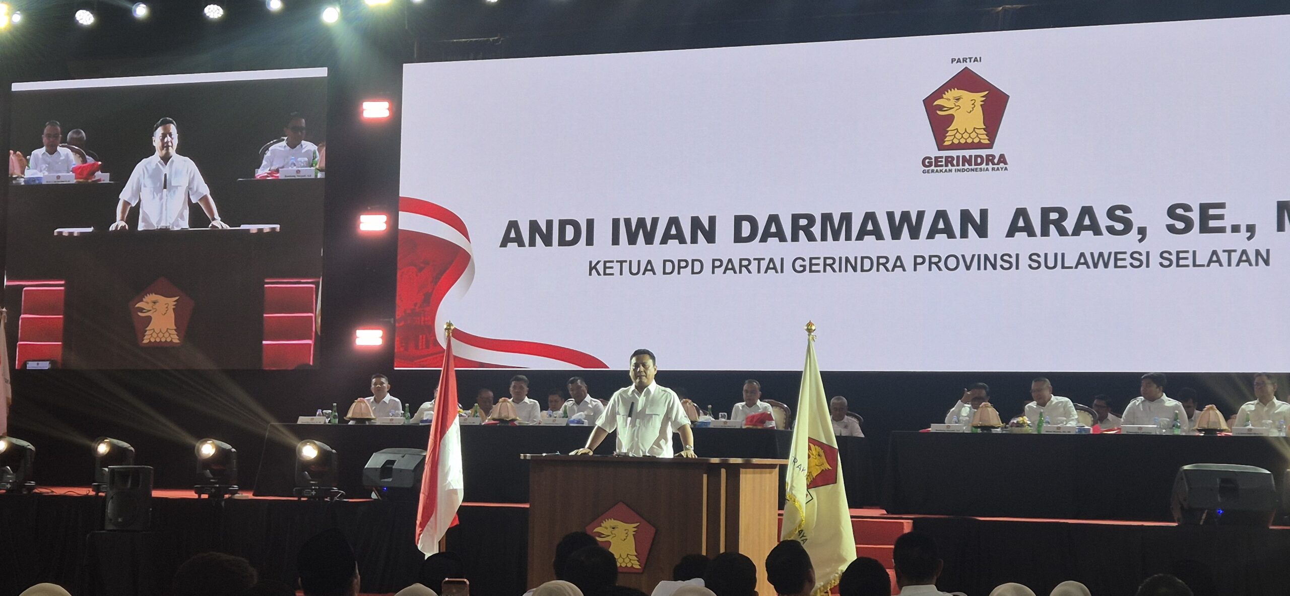 Gerindra Sulsel Gelar Rakorda: Pasang Target Tinggi 2029, Andi Iwan Aras Pertaruhkan Jabatan