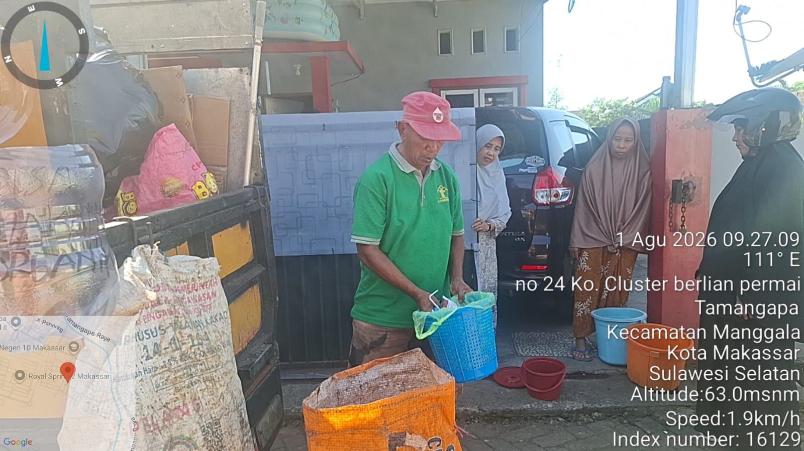 Pelopor Pemilahan Sampah dari Sumber, BSU Cluster Berlian Permata Makassar Jadi Percontohan