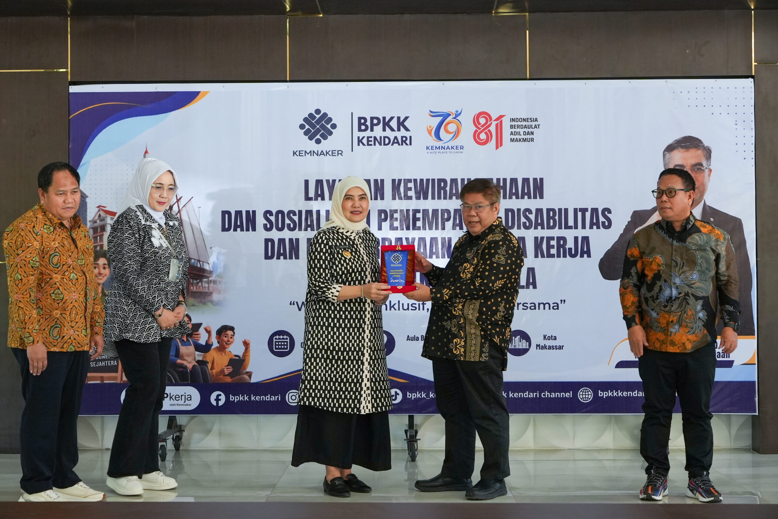 Dorong Kewirausahaan Inklusif, Kemnaker dan Pemkot Makassar Berdayakan Penyandang Disabilitas