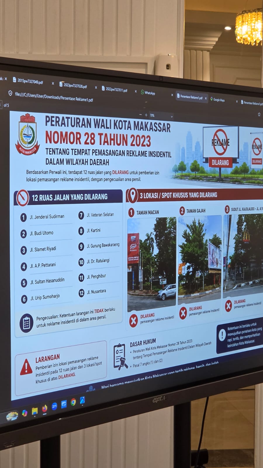 Jaga Estetika Kota, Pemkot Makassar Larang Reklame Insidentil di 12 Jalan Protokol