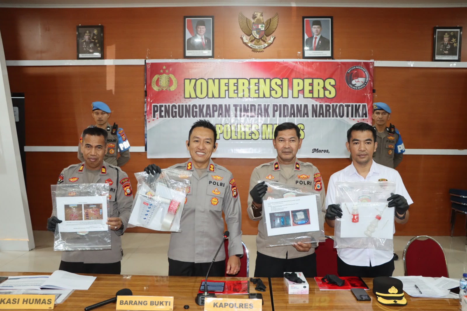 Operasi 14 Hari Polres Maros: Industri Rumahan Cairan Sintetis Digerebek, 8 Orang Jadi Tersangka