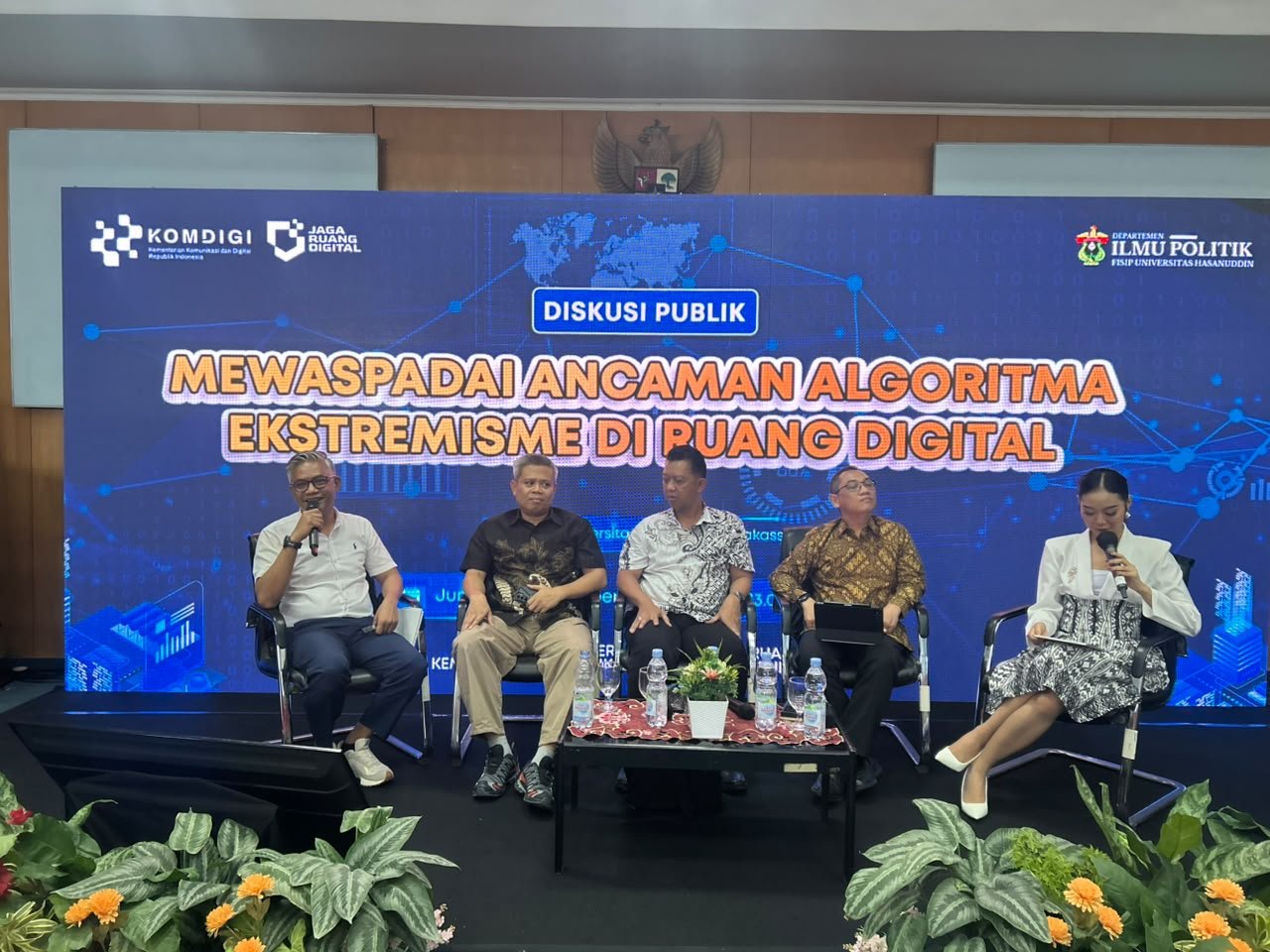 Waspada Algoritma Ekstremisme, FISIP Unhas dan Komdigi Tekankan Kolaborasi Lintas Sektor