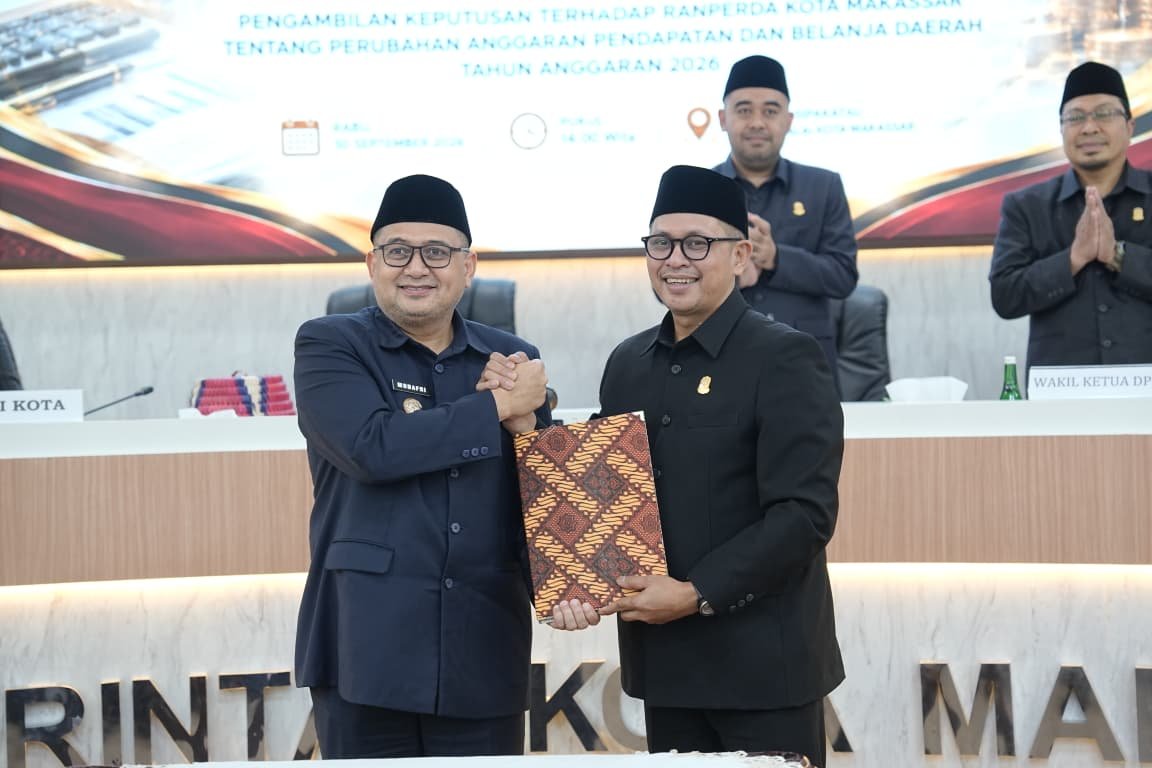 Sah! APBD Perubahan Kota Makassar 2026 Disetujui Sebesar Rp5,26 Triliun