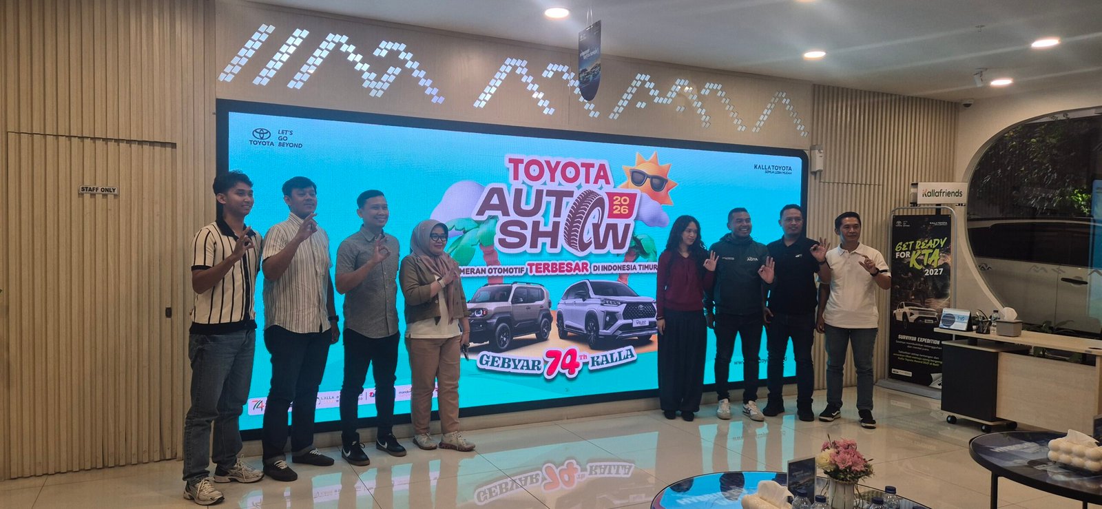 Sambut Ultah Kalla ke-74, Kalla Toyota Gelar Toyota Auto Show 2026 di MaRI: Gelontorkan Promo Fantastis dan Bunga 0%