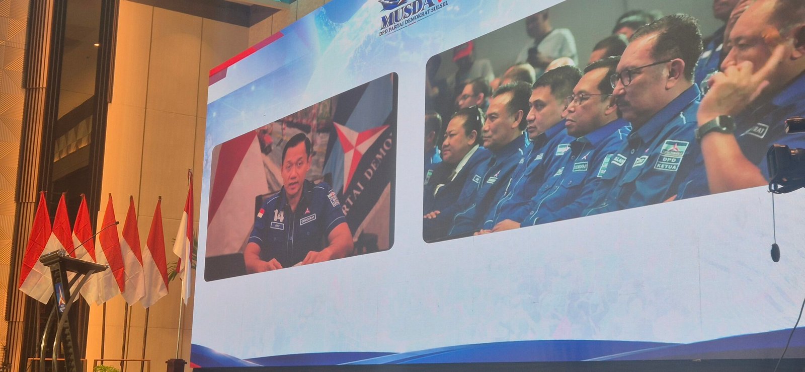 Resmi Berbaju Biru, AHY Perkenalkan Munafri Arifuddin Jadi Kader Utama Demokrat Sulsel